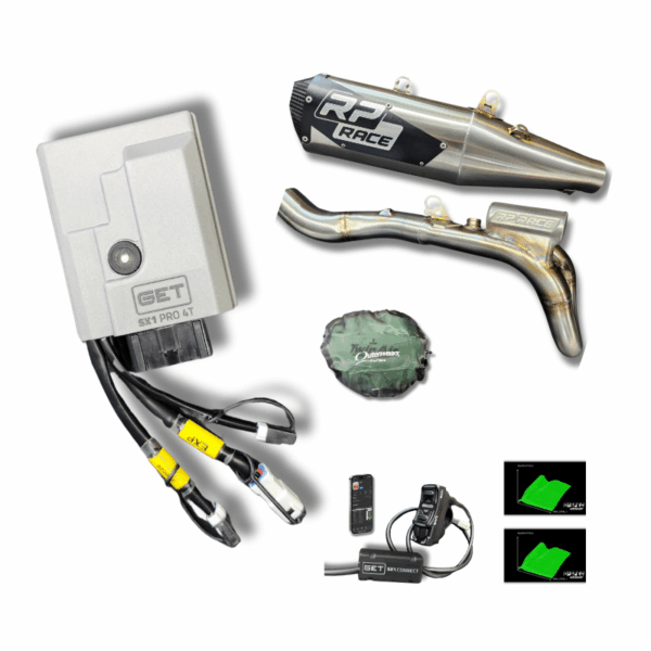 boite ECU GET Sx1-PRO, pre-filter outwears et RP Race pipe et wi-fi module et map switch GET